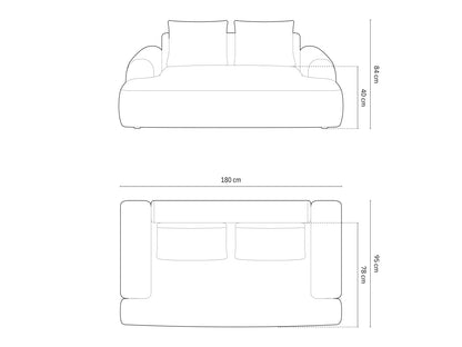 Calma Sofa, 2 Seats, 175x100 cm