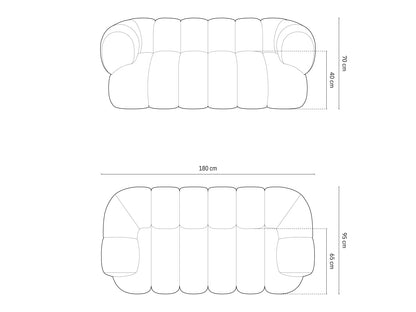 Koge Sofa, 2 Seats, 180x95 cm
