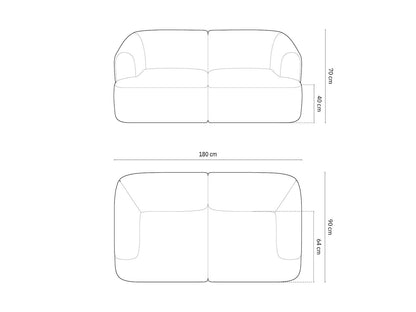 Campi Modular Sofa, 2 Seats, 180x90 cm
