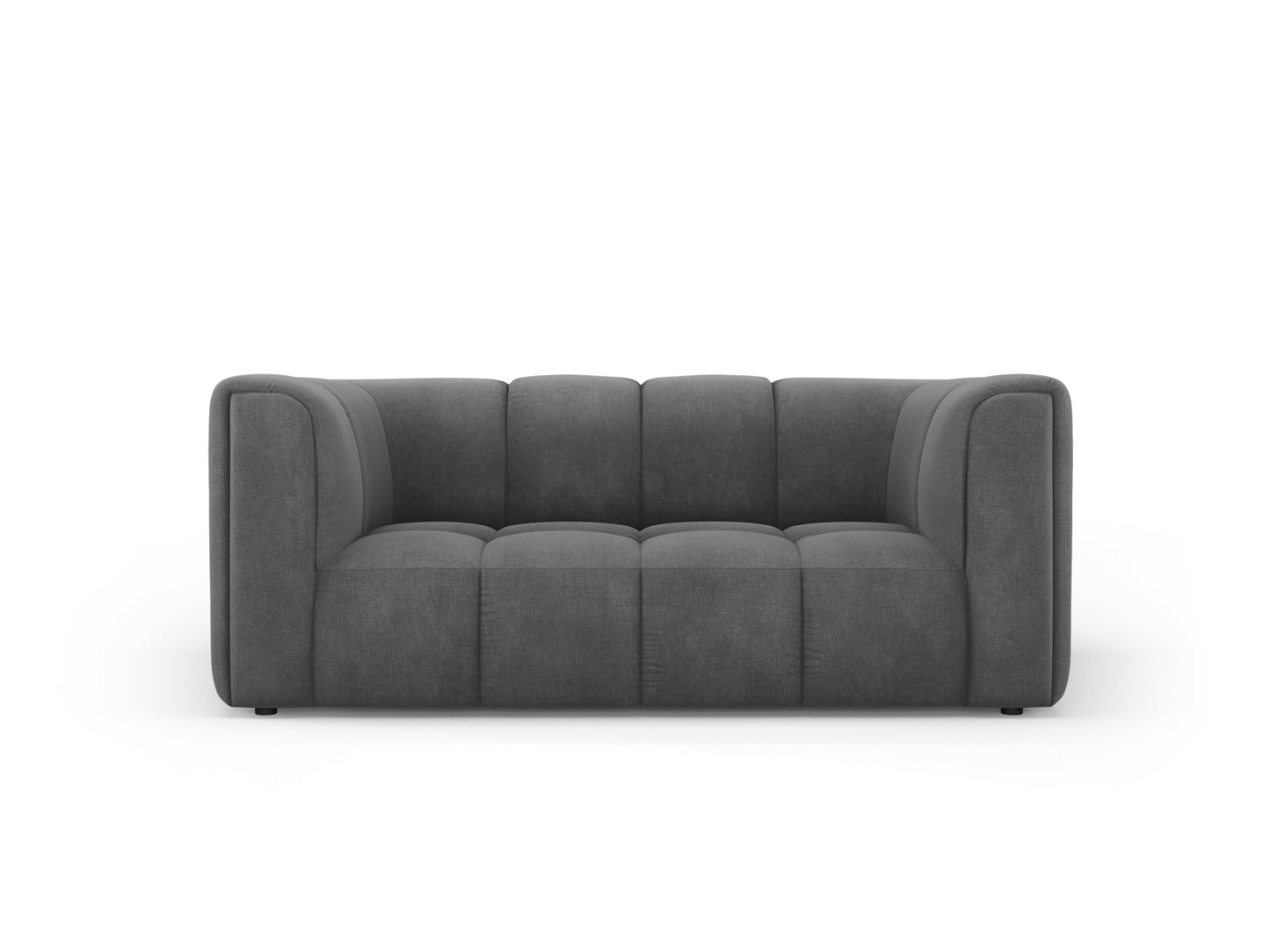 Moritz Sofa, 2 Seats, 166x96 cm — Dark Grey