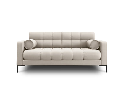 Bali Sofa, 2 Seats, 152x96 cm — Beige / Black Metal