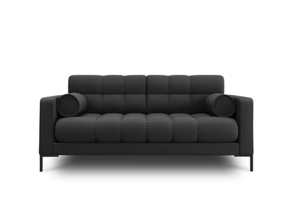 Bali Sofa, 2 Seats, 152x96 cm — Dark Grey / Black Metal
