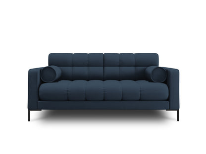 Bali Sofa, 2 Seats, 152x96 cm — Blue / Black Metal
