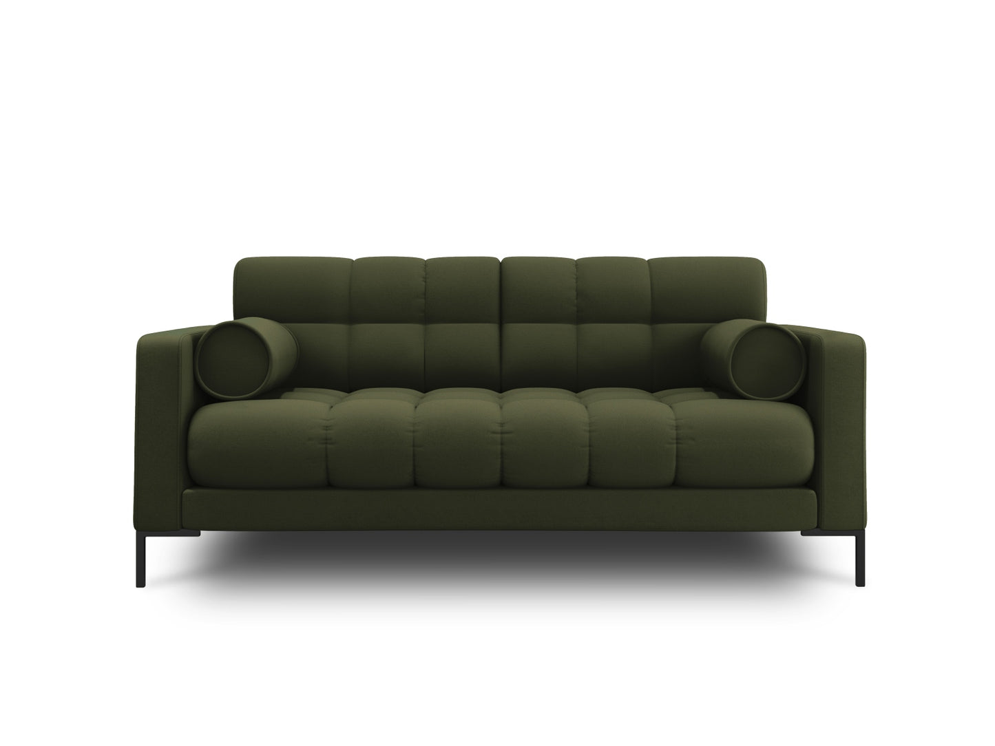 Bali Sofa, 2 Seats, 152x96 cm — Green / Black Metal