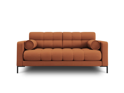 Bali Sofa, 2 Seats, 152x96 cm — Brick / Black Metal