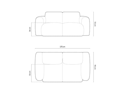 Nolio Sofa, 2 Seats, 170x95 cm