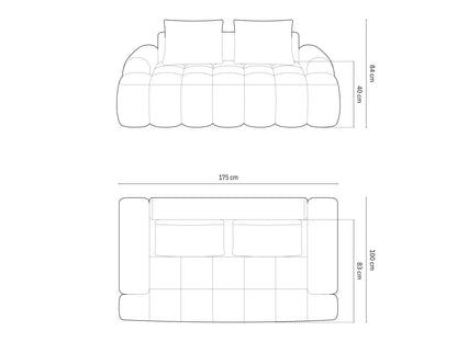 Linz Sofa, 2 Seats, 175x100 cm