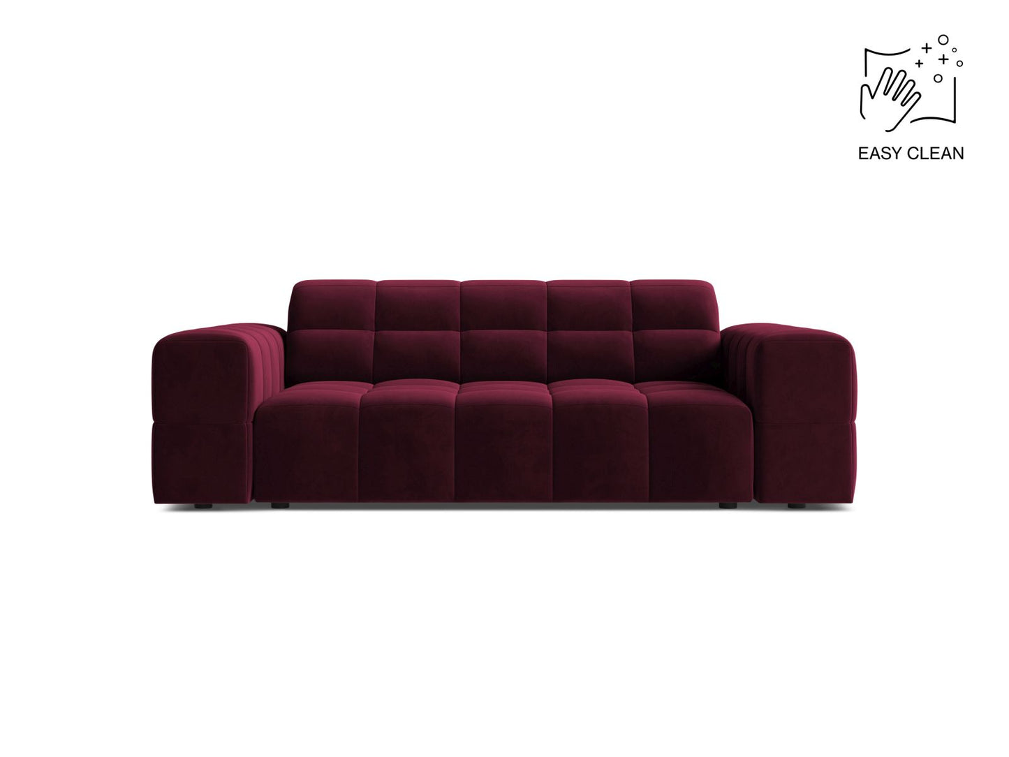 Chicago Sofa, 2 Seats, 178x102 cm — Burgundy