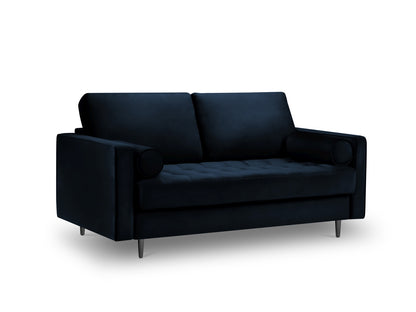 Aspen Sofa, 2 Seats, 174x90 cm — Royal Blue / Black Chrome Metal