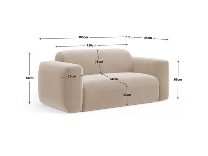 Strino Modular Sofa, 2 Seats, 180x98 cm
