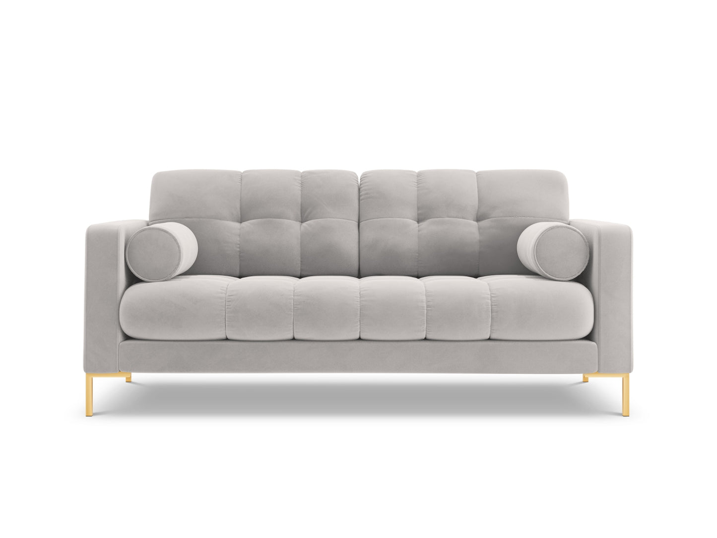Bali Sofa, 2 Seats, 152x96 cm — Silver / Gold Metal