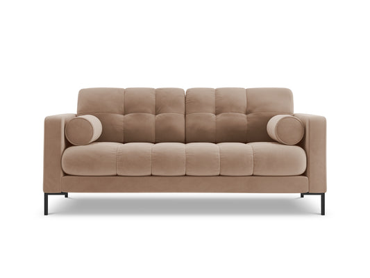 Bali Sofa, 2 Seats, 152x96 cm — Beige / Black Metal