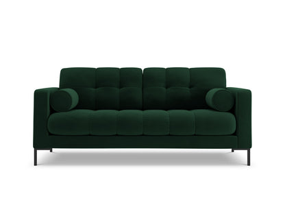 Bali Sofa, 2 Seats, 152x96 cm — Bottle Green / Black Metal