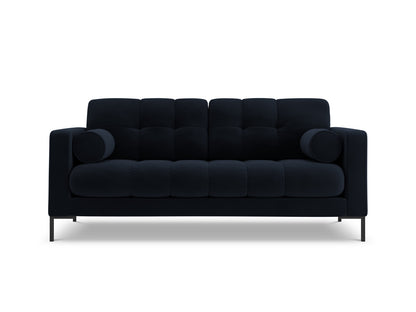 Bali Sofa, 2 Seats, 152x96 cm — Dark Blue / Black Metal