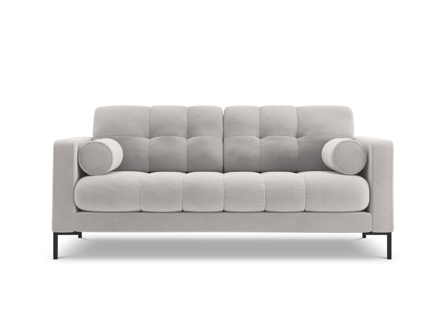 Bali Sofa, 2 Seats, 152x96 cm — Silver / Black Metal
