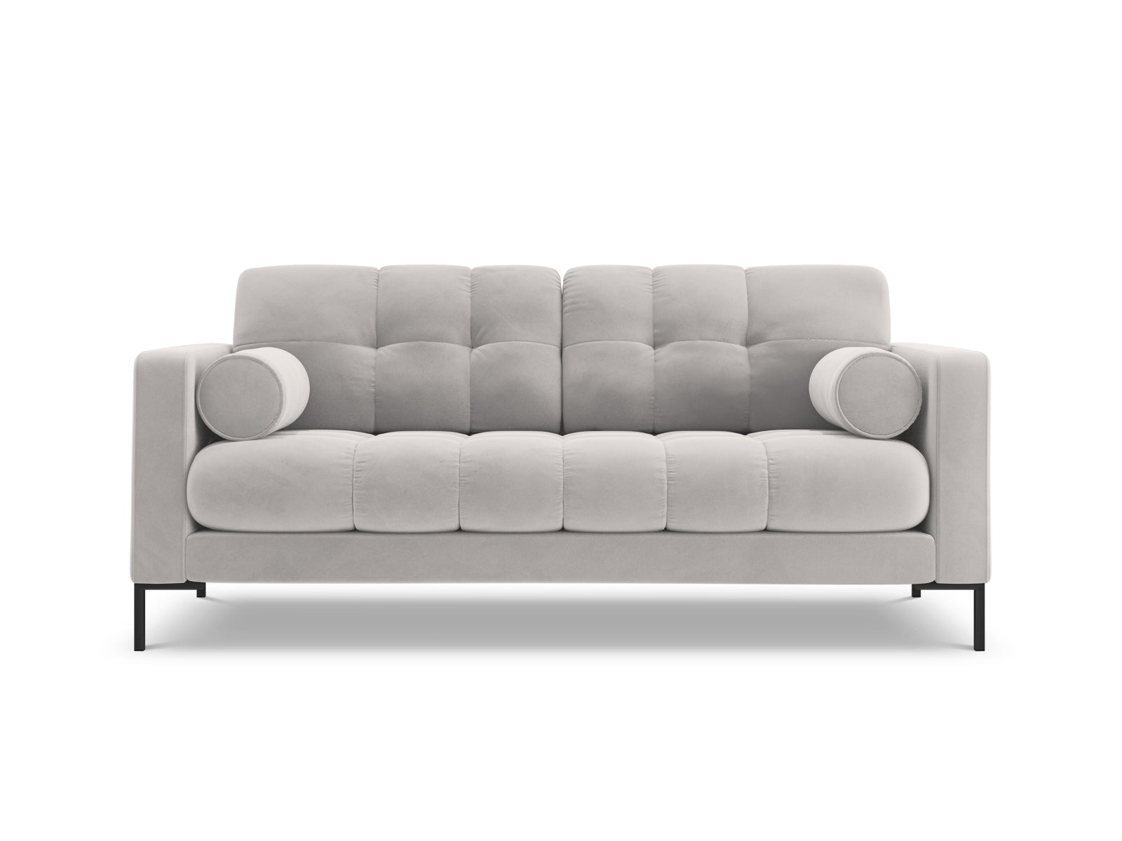 Bali Sofa, 2 Seats, 152x96 cm — Silver / Black Metal