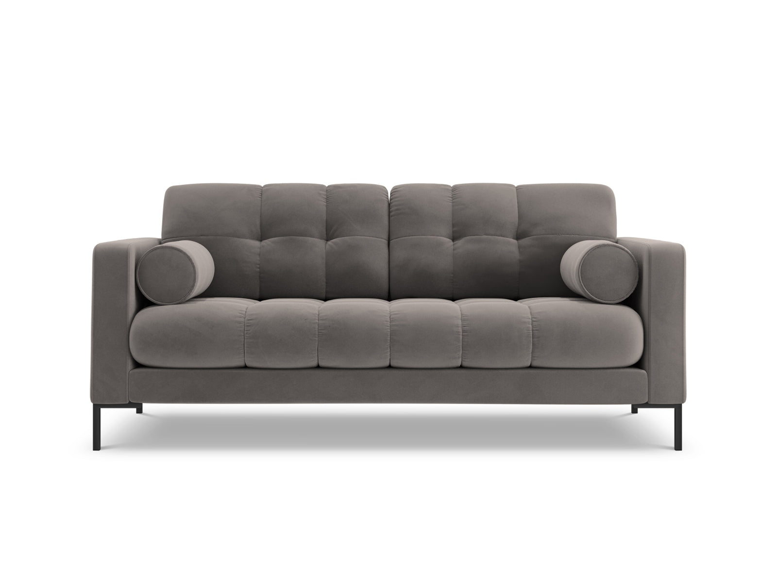 Bali Sofa, 2 Seats, 152x96 cm — Light Grey / Black Metal