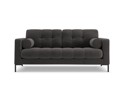 Bali Sofa, 2 Seats, 152x96 cm — Dark Grey / Black Metal