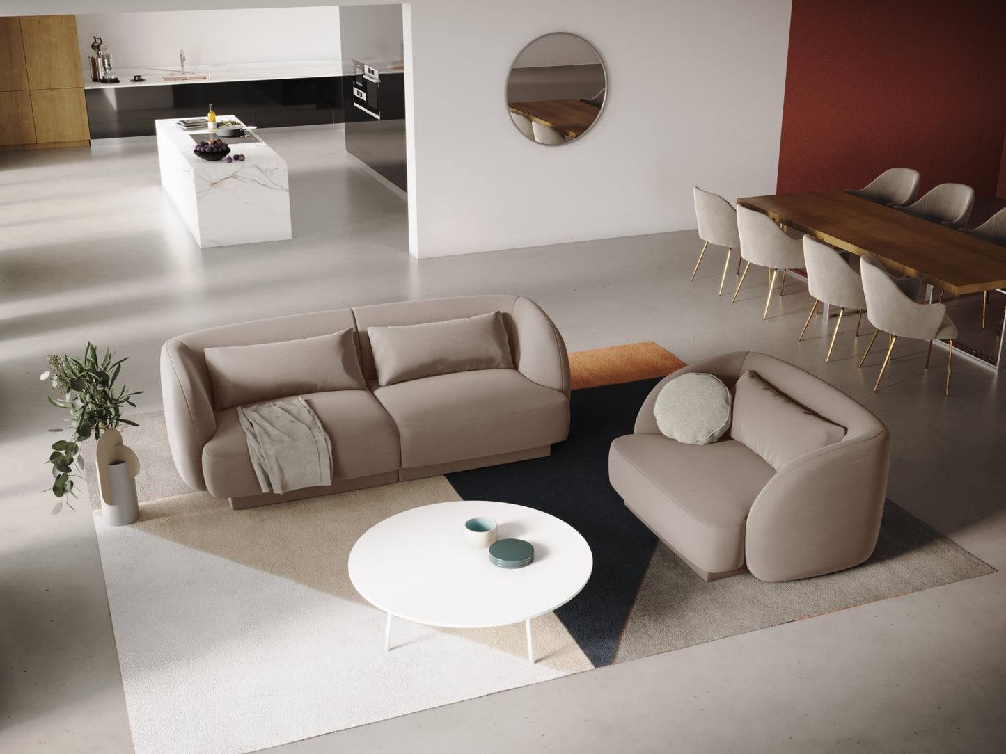 Tulum Sofa, 2 Seats, 180x90 cm