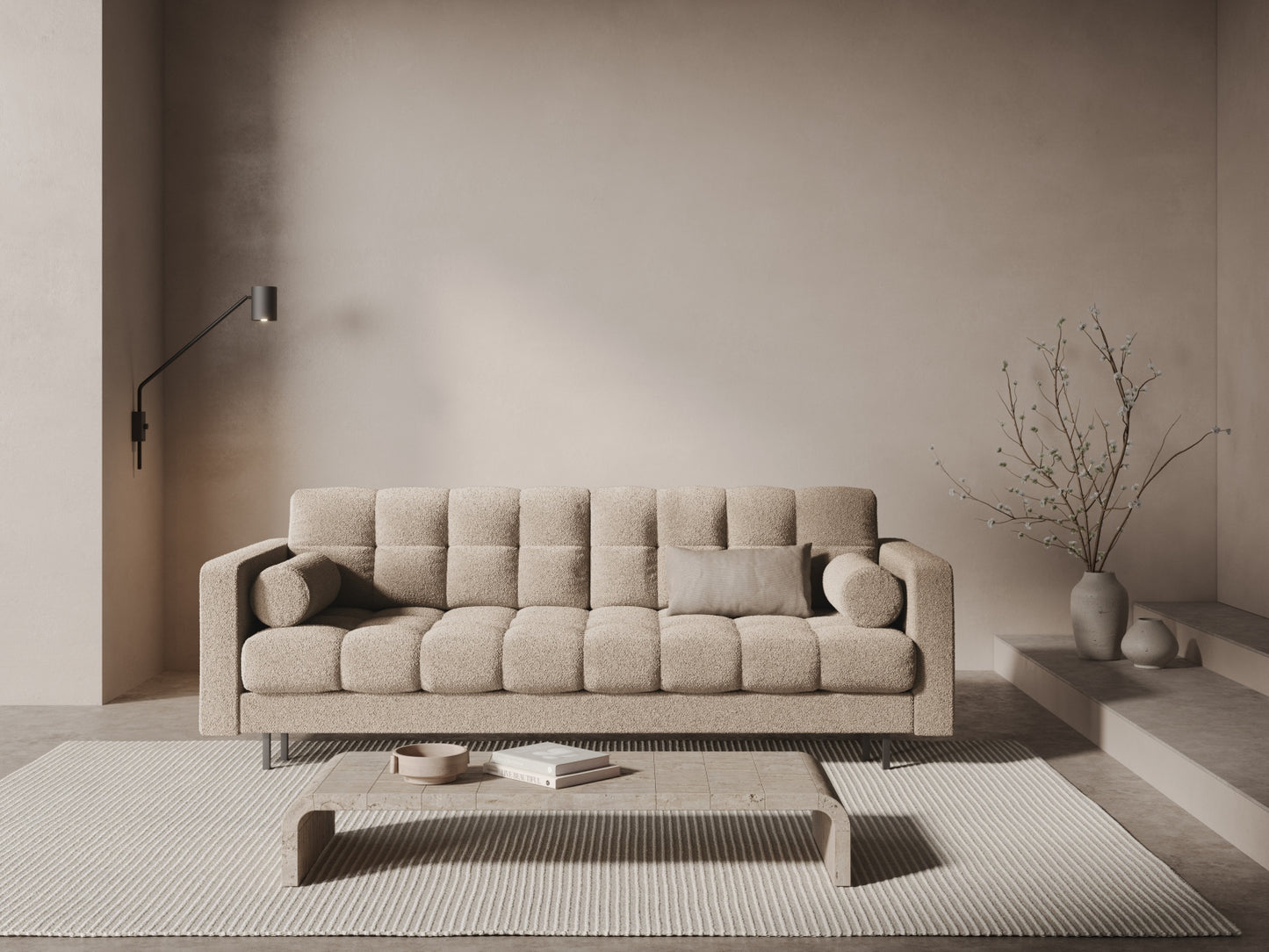 Bali Sofa With Bed Function And Box, 3 Seats, 222x84 cm
