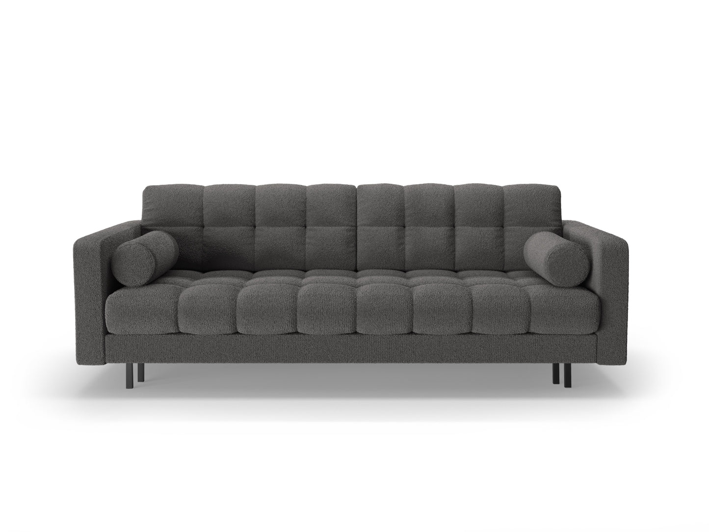 Bali Sofa With Bed Function And Box, 3 Seats, 222x84 cm — Dark Grey