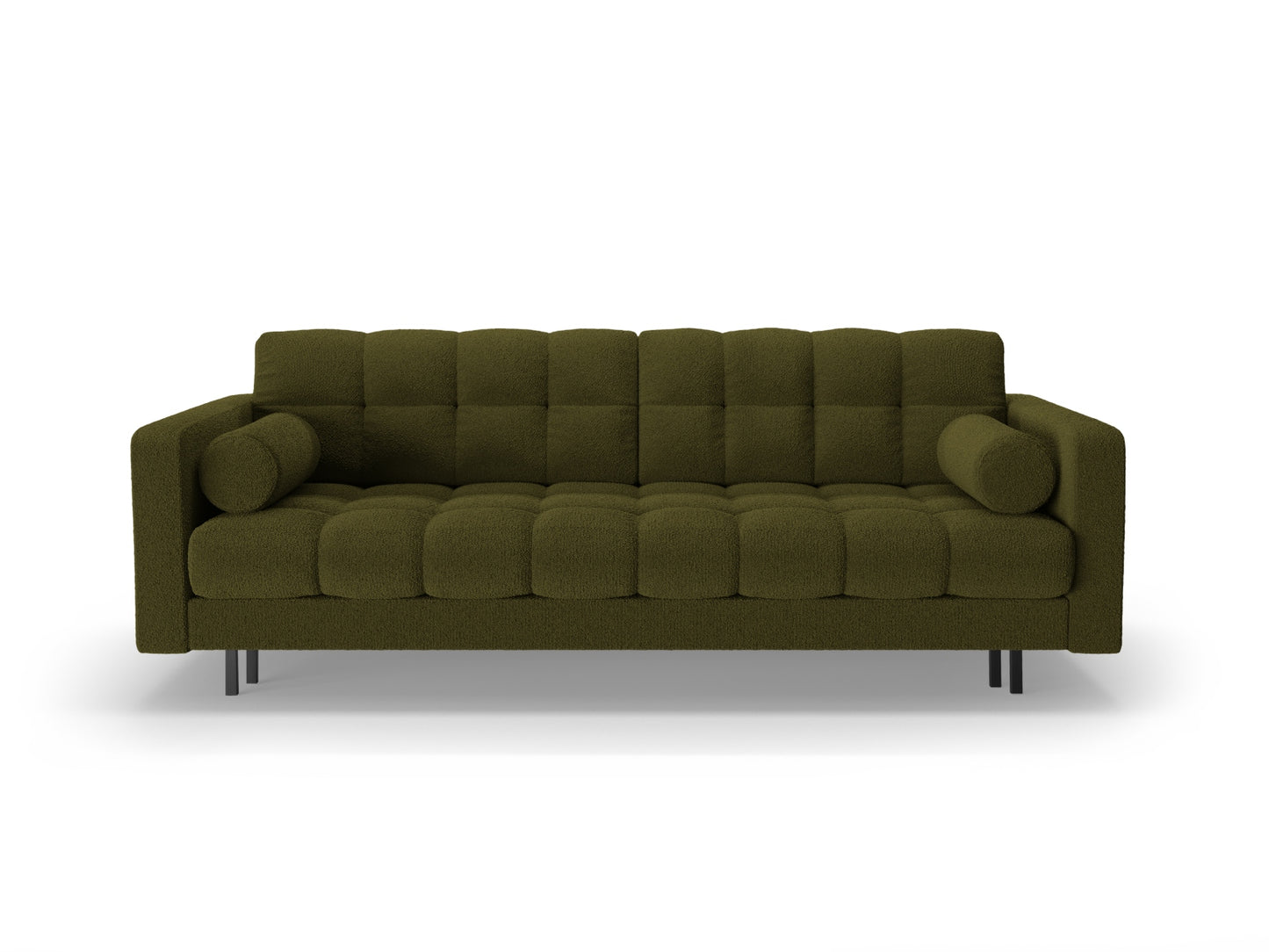 Bali Sofa With Bed Function And Box, 3 Seats, 222x84 cm — Dark Olive Green
