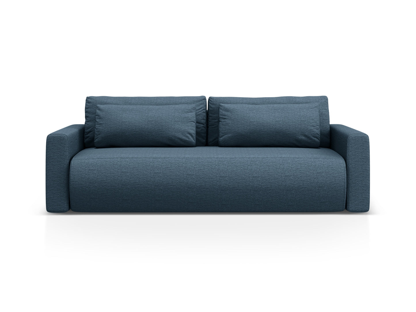 Belfast Sofa With Bed Function And Box, 3 Seats, 238x105 cm — Blue