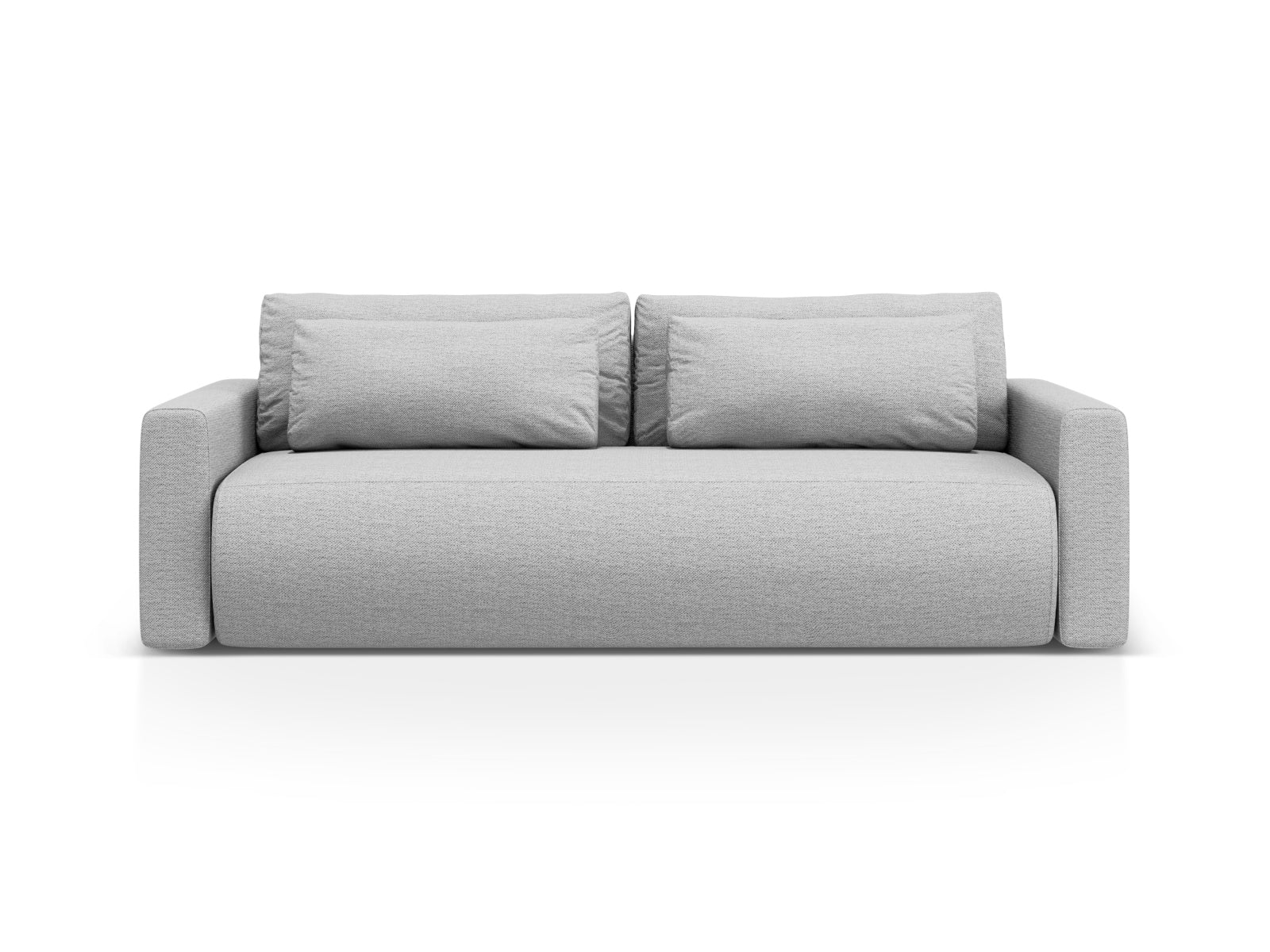 Belfast Sofa With Bed Function And Box, 3 Seats, 238x105 cm — Light Grey