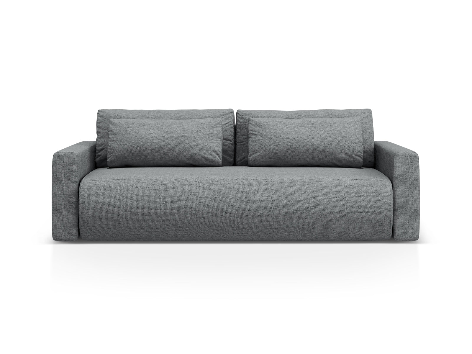 Belfast Sofa With Bed Function And Box, 3 Seats, 238x105 cm — Grey