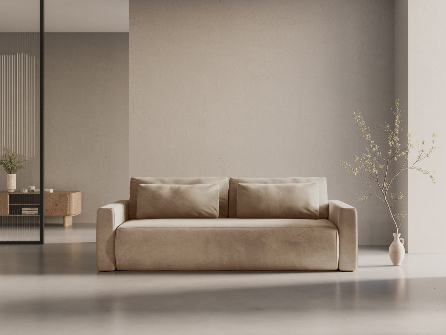Belfast Sofa With Bed Function And Box, 3 Seats, 238x105 cm
