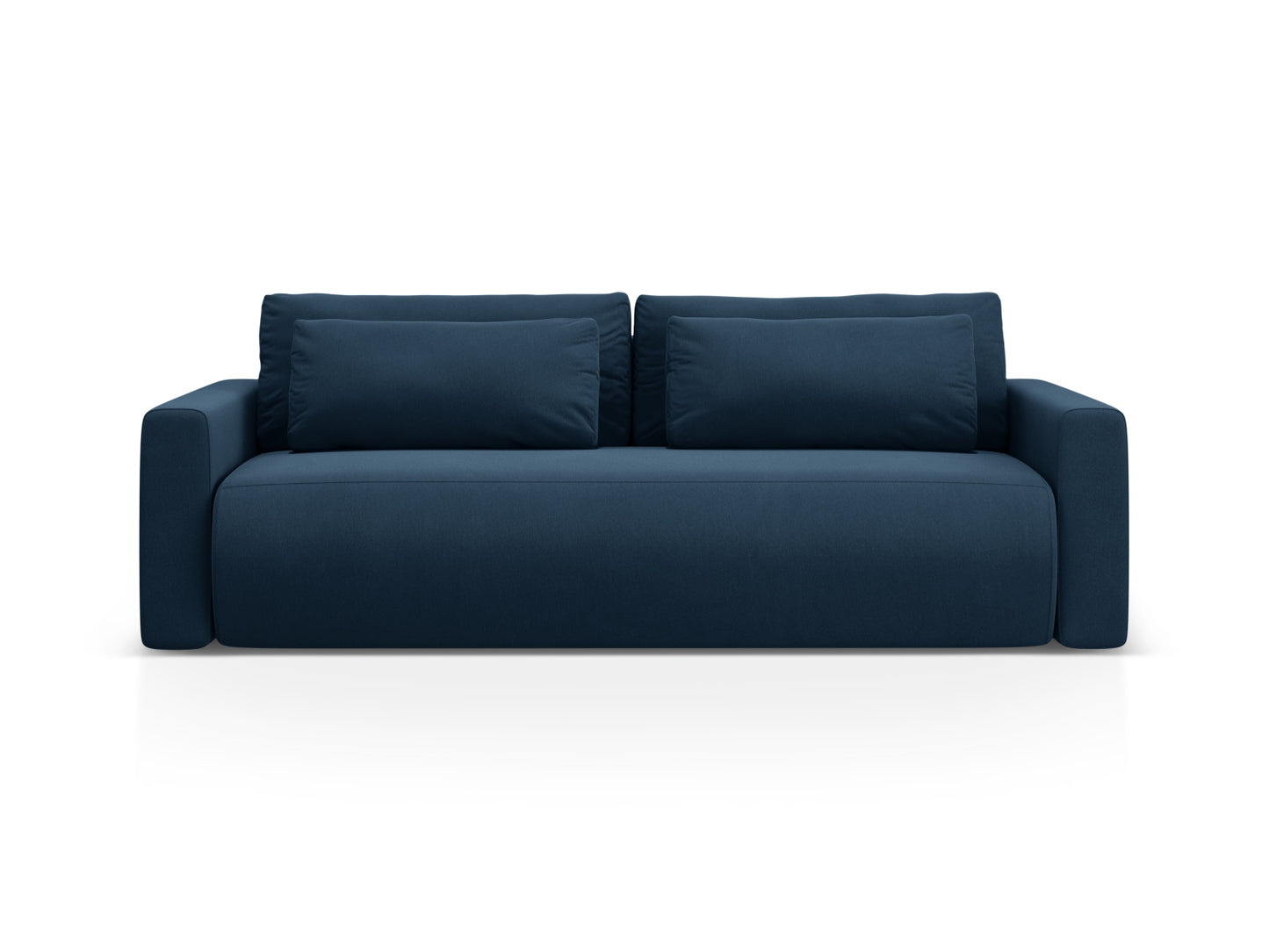 Belfast Sofa With Bed Function And Box, 3 Seats, 238x105 cm — Royal Blue