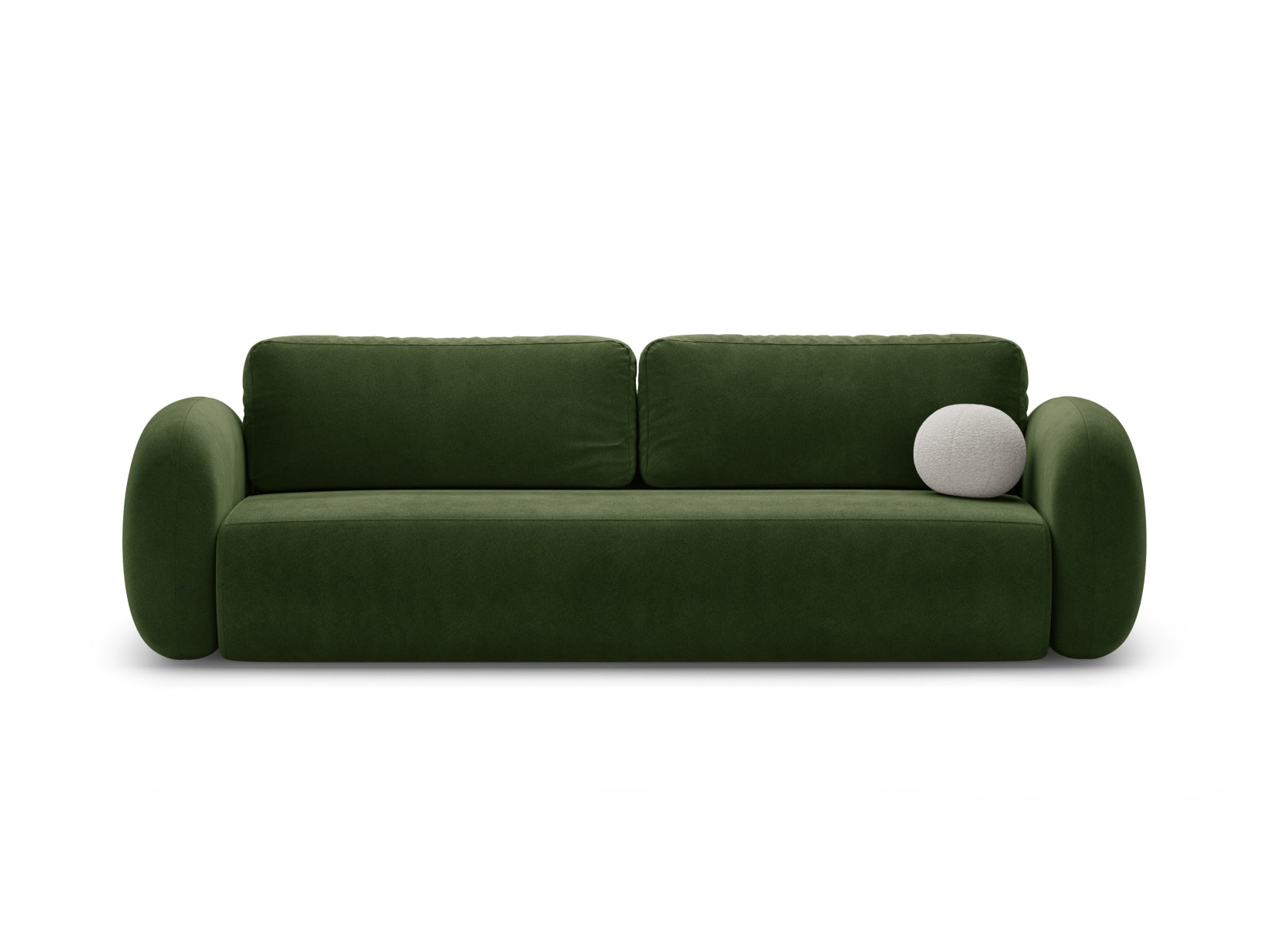 Tonale Sofa With Bed Function And Box, 3 Seats, 262x105 cm — Army Green