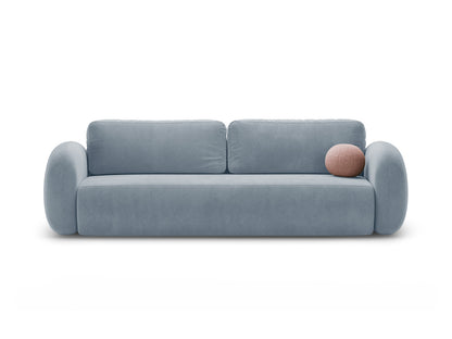 Tonale Sofa With Bed Function And Box, 3 Seats, 262x105 cm — Blue Grey