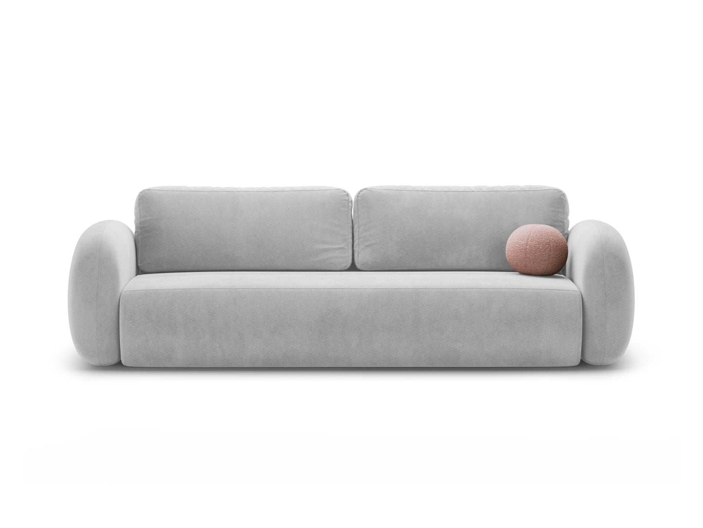 Tonale Sofa With Bed Function And Box, 3 Seats, 262x105 cm — Grey