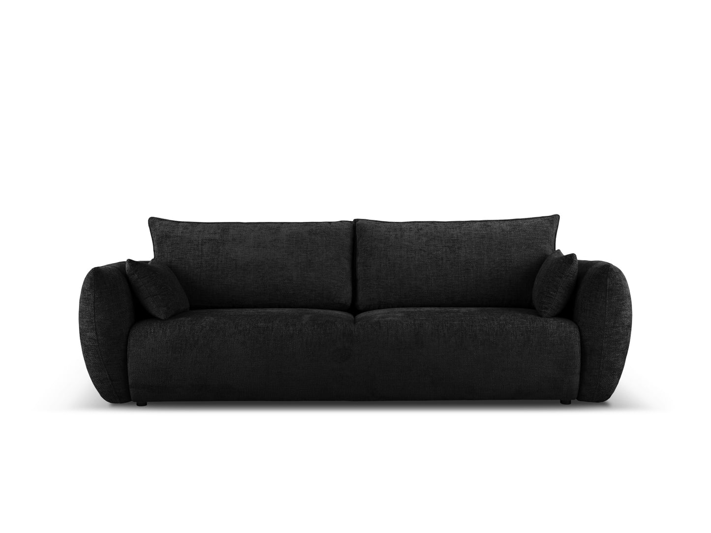 Matera Sofa With Bed Function And Box, 3 Seats, 240x108 cm — Black