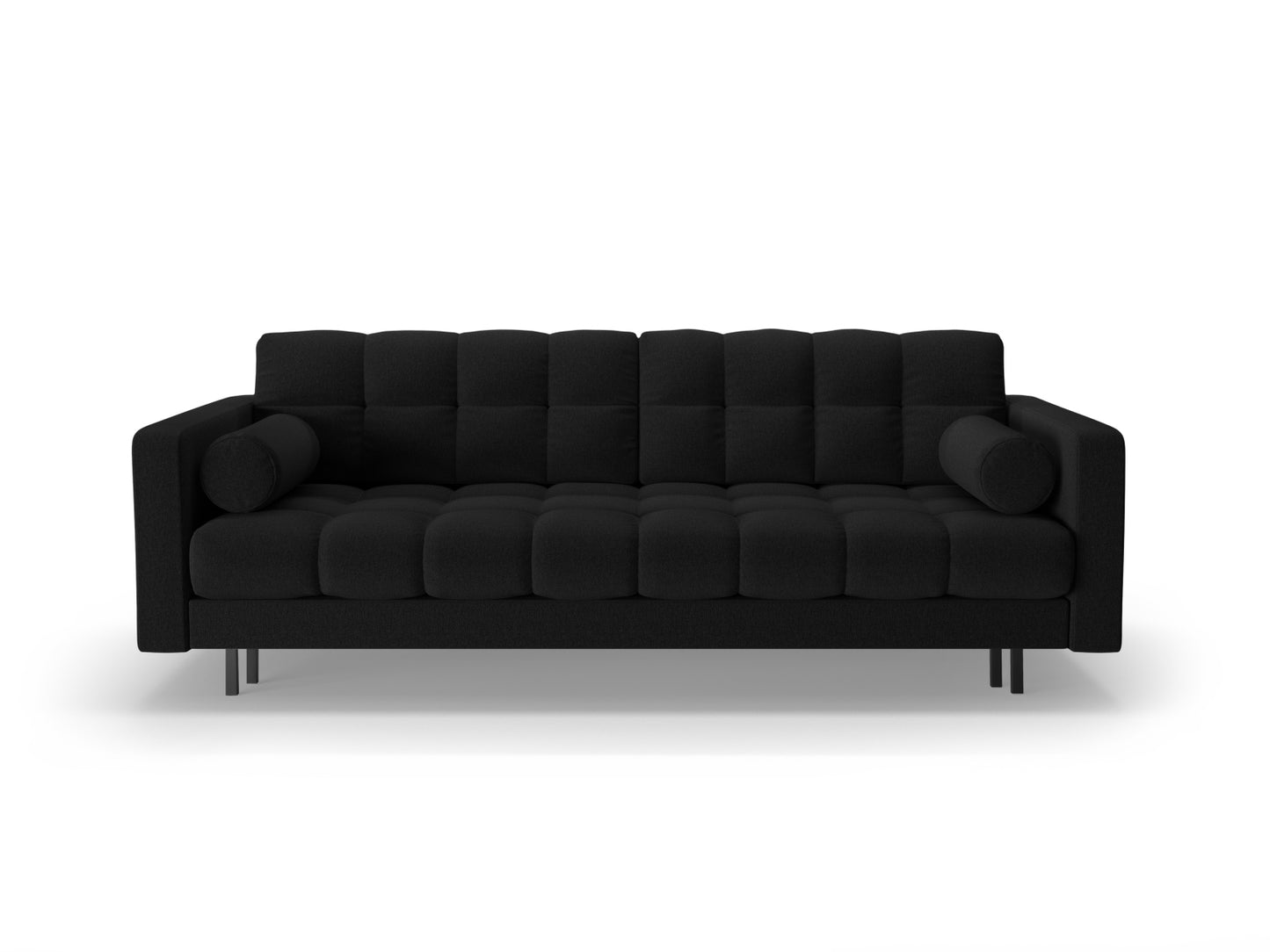 Bali Sofa With Bed Function And Box, 3 Seats, 222x84 cm — Black