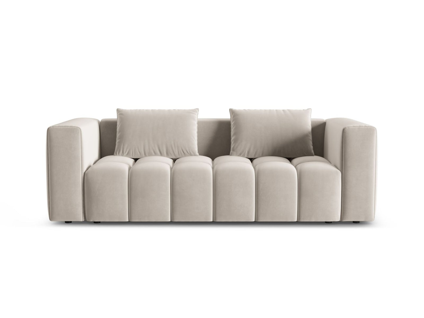 Verona Sofa With Bed Function And Box, 3 Seats, 252x98 cm — Ecru