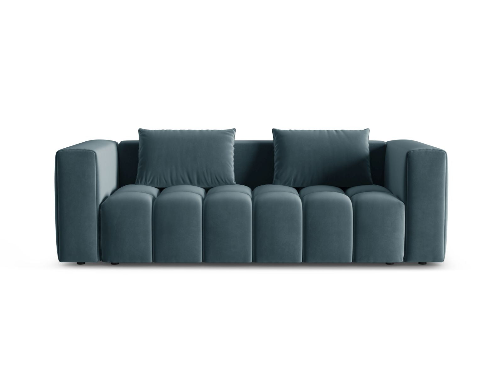 Verona Sofa With Bed Function And Box, 3 Seats, 252x98 cm — Pastel Blue