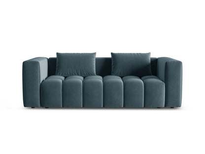 Verona Sofa With Bed Function And Box, 3 Seats, 252x98 cm — Pastel Blue