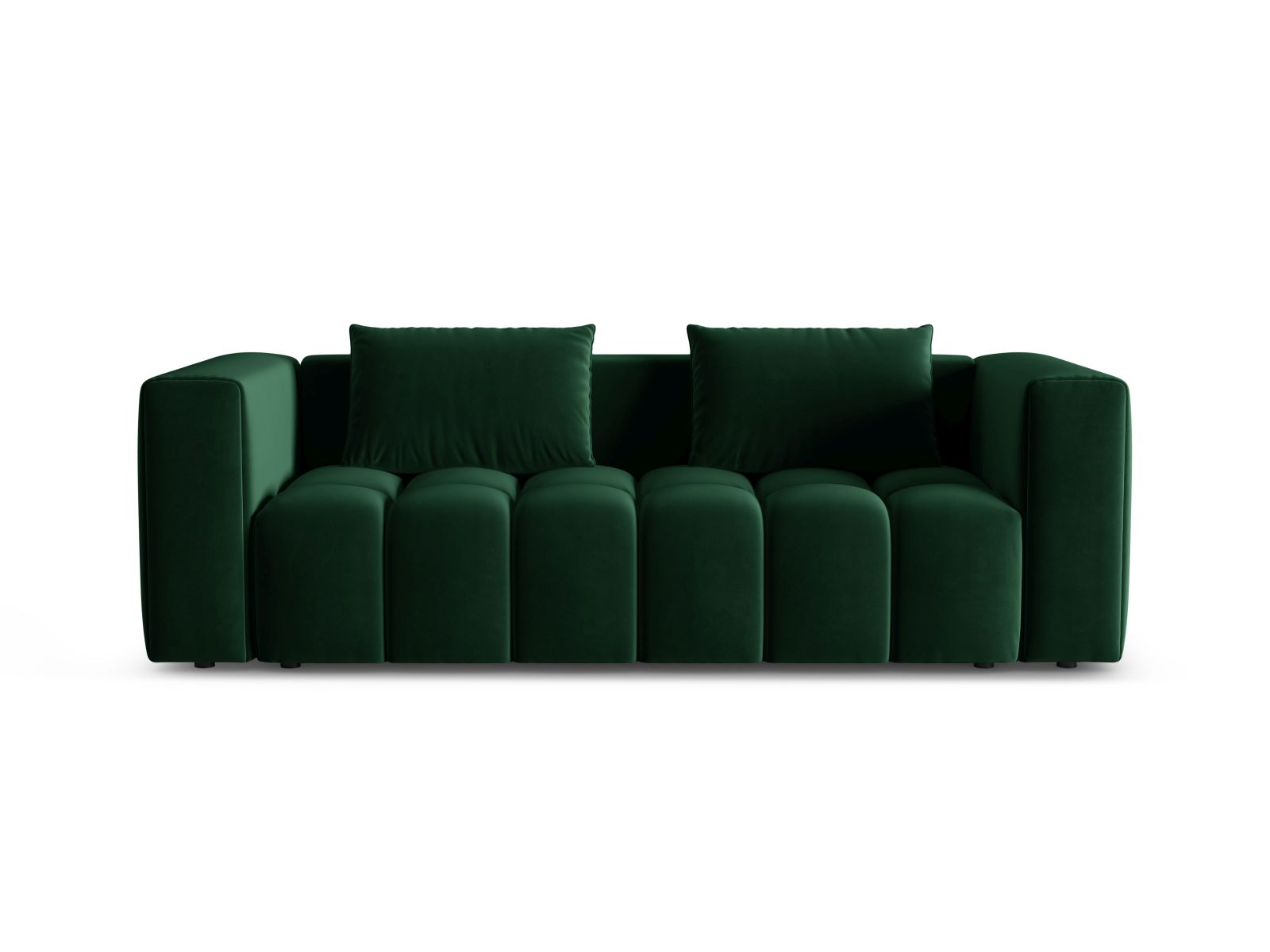Verona Sofa With Bed Function And Box, 3 Seats, 252x98 cm — Bottle Green