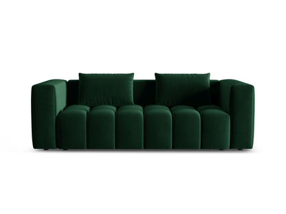 Verona Sofa With Bed Function And Box, 3 Seats, 252x98 cm — Bottle Green