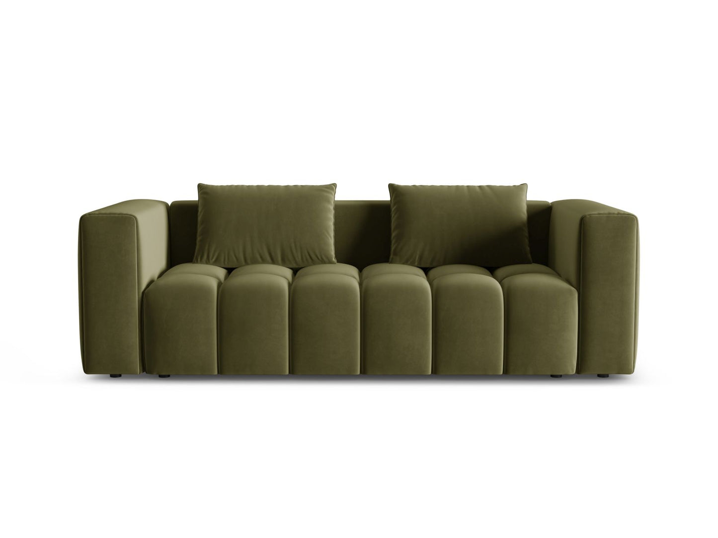Verona Sofa With Bed Function And Box, 3 Seats, 252x98 cm — Light Green