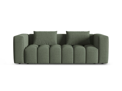 Verona Sofa With Bed Function And Box, 3 Seats, 252x98 cm — Dark Olive Green