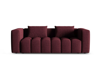 Verona Sofa With Bed Function And Box, 3 Seats, 252x98 cm — Burgundy
