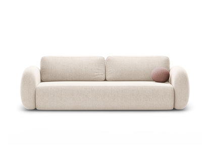 Tonale Sofa With Bed Function And Box, 3 Seats, 262x105 cm — Light Beige