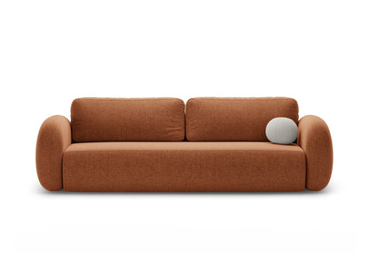 Tonale Sofa With Bed Function And Box, 3 Seats, 262x105 cm — Brick