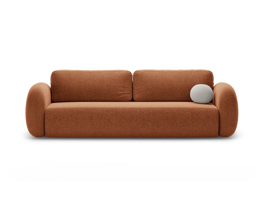 Tonale Sofa With Bed Function And Box, 3 Seats, 262x105 cm — Brick
