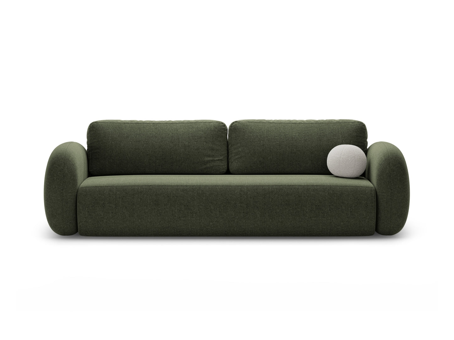 Tonale Sofa With Bed Function And Box, 3 Seats, 262x105 cm — Green
