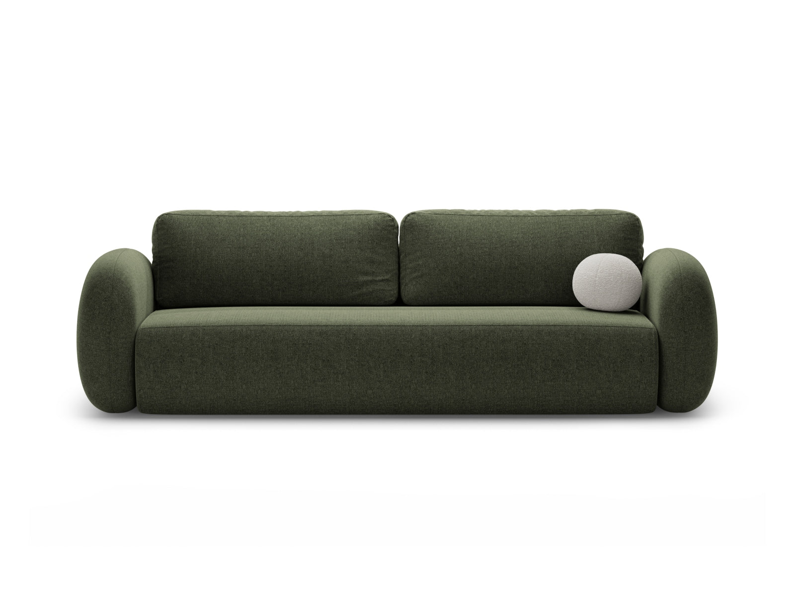 Tonale Sofa With Bed Function And Box, 3 Seats, 262x105 cm — Green