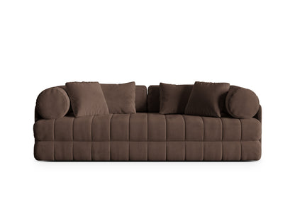 Kemi Sofa With Bed Function, 3 Seats, 206x95 cm — Chocolate